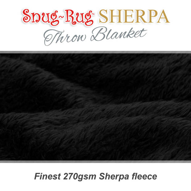Snug-rug throw deken - zwart