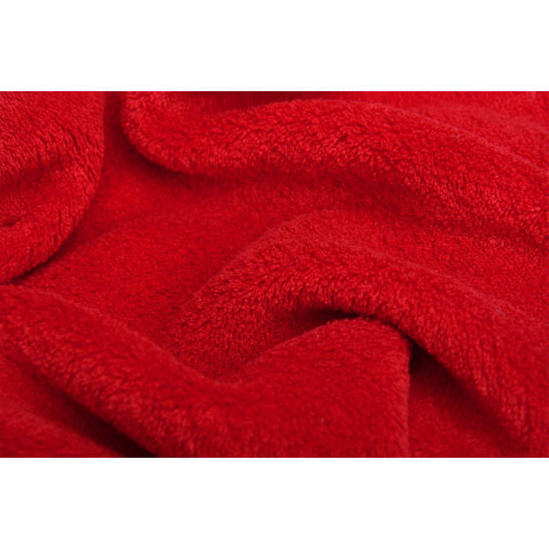 Snug-rug deluxe met mouwen volwassen - rood
