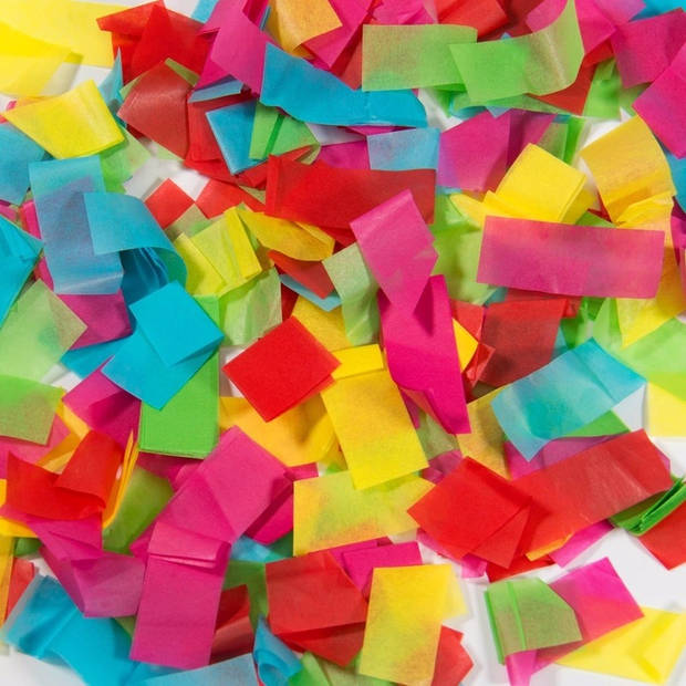 Gekleurde confetti kanon 15 cm - Confetti