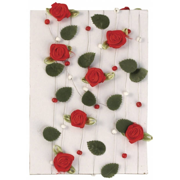 Rode rozen slinger 2 meter - Feestslingers
