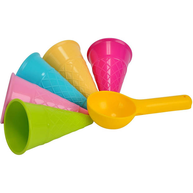 Speelgoed ijsjes zandvormen 6-delig - Zandspeelsets