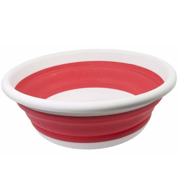 Opvouwbaar afwasteiltje / afwasbak rood 14 liter - Afwasbak
