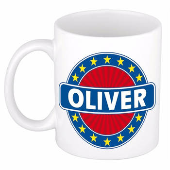 Voornaam Oliver koffie/thee mok of beker - Naam mokken