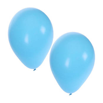 10 lichtblauwe ballonnen 27 cm - Ballonnen