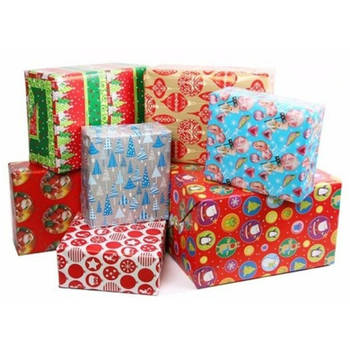 1x Kerstmis kadopapier - Cadeaupapier