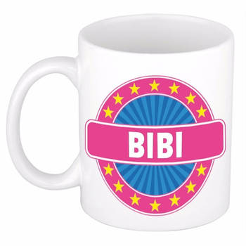Voornaam Bibi koffie/thee mok of beker - Naam mokken
