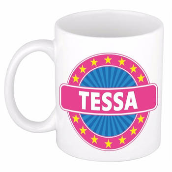 Voornaam Tessa koffie/thee mok of beker - Naam mokken