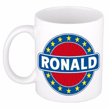 Voornaam Ronald koffie/thee mok of beker - Naam mokken