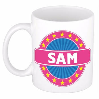 Voornaam Sam koffie/thee mok of beker - Naam mokken