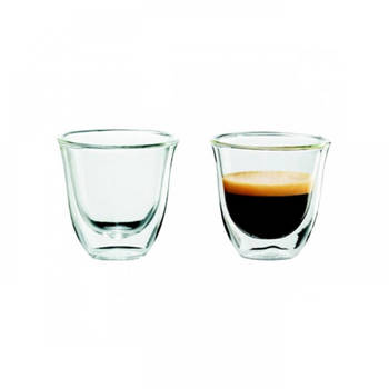 De'Longhi dubbelwandige espresso glazen - 2 stuks