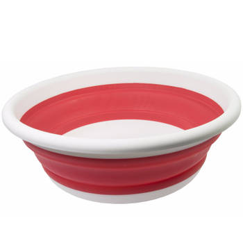 Opvouwbaar afwasteiltje / afwasbak rood 14 liter - Afwasbak