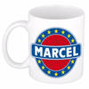 Voornaam Marcel koffie/thee mok of beker - Naam mokken