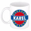 Voornaam Karel koffie/thee mok of beker - Naam mokken