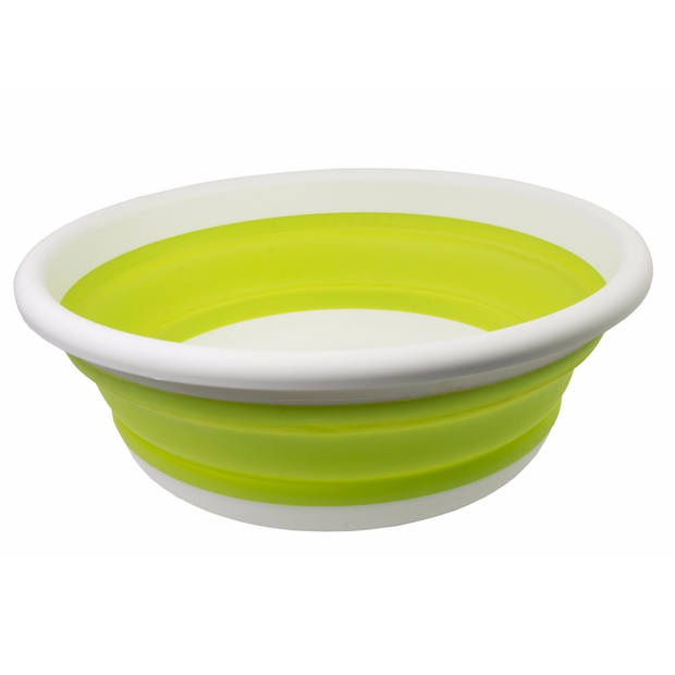 Opvouwbaar afwasteiltje / afwasbak groen 14 liter - Afwasbak