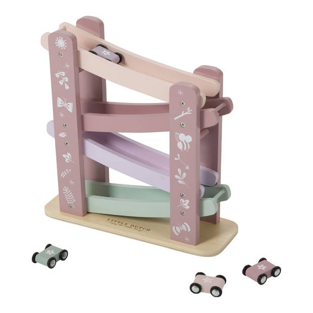Little Dutch houten speelgoed autobaan - roze