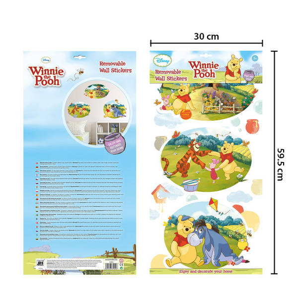 Walplus Kids Decoratie Sticker - Disney Winnie de Poeh & Vrienden