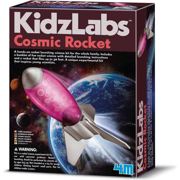 4M KidzLabs:  cosmic rocket / f r a n s t a l i g e + n e d e r l a n d s t a l i g e verpakking