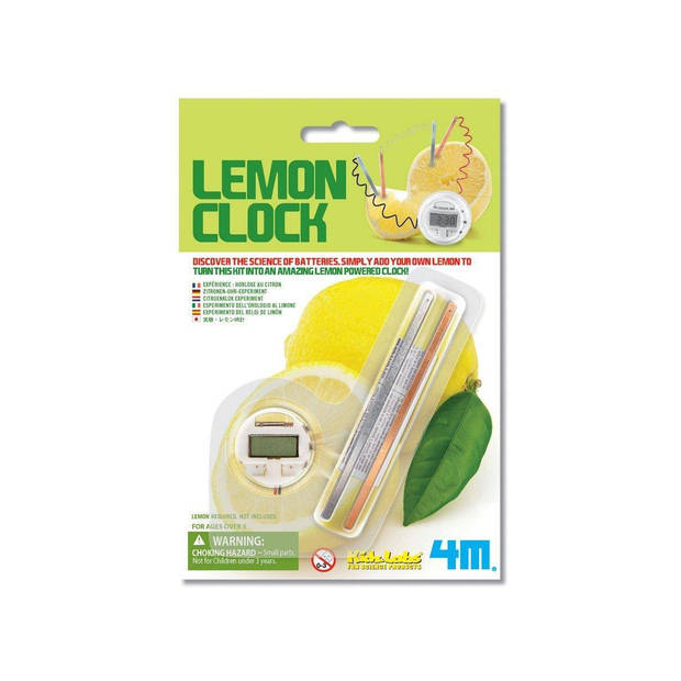4M KidzLabs SCIENCE CARD: lemon clock