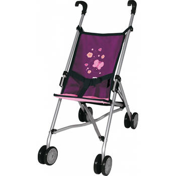 Bayer buggy dolls butterfly 55 cm paars
