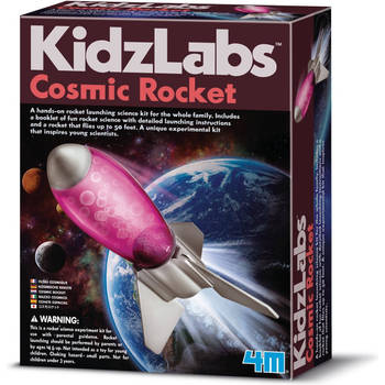 4M KidzLabs:  cosmic rocket / f r a n s t a l i g e + n e d e r l a n d s t a l i g e verpakking
