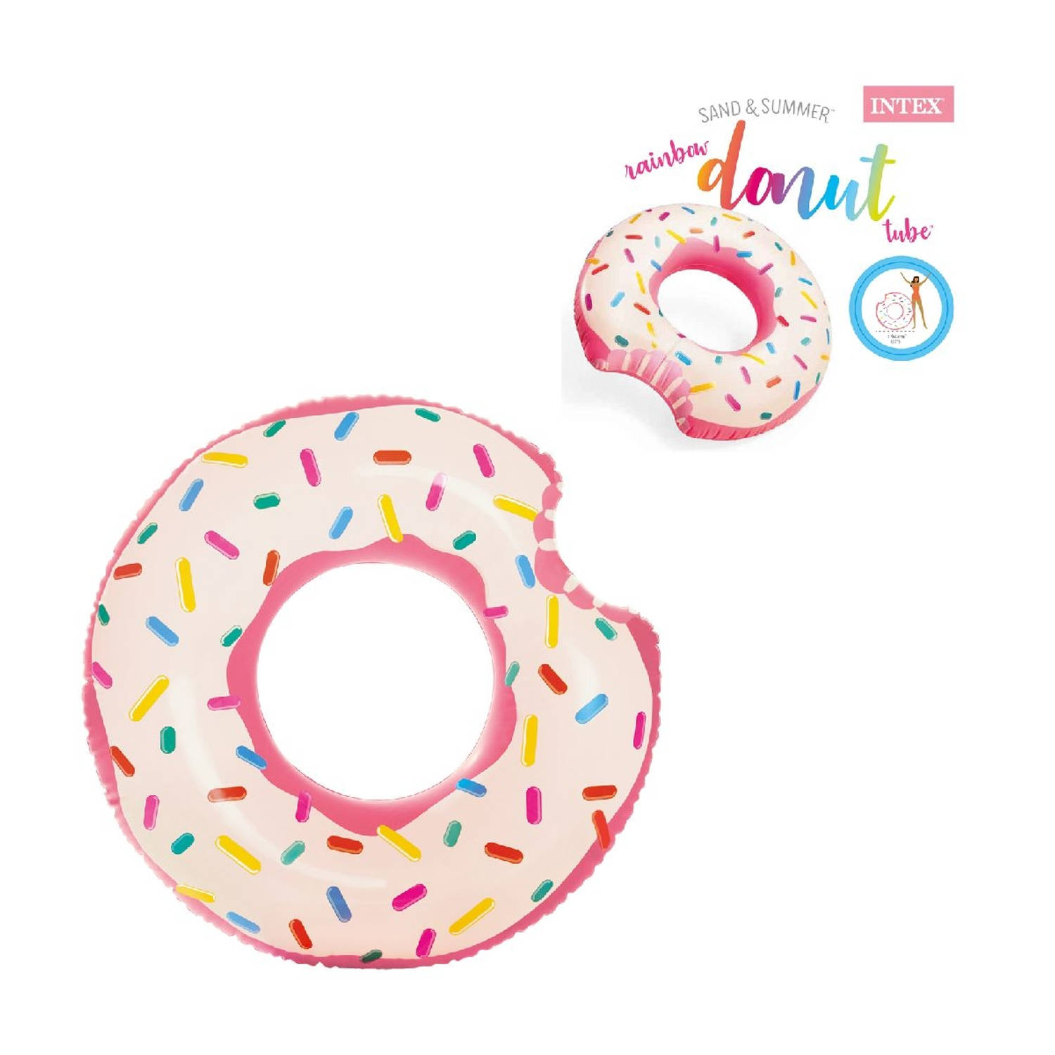 Intex Zwemring Donut Roze 107 cm