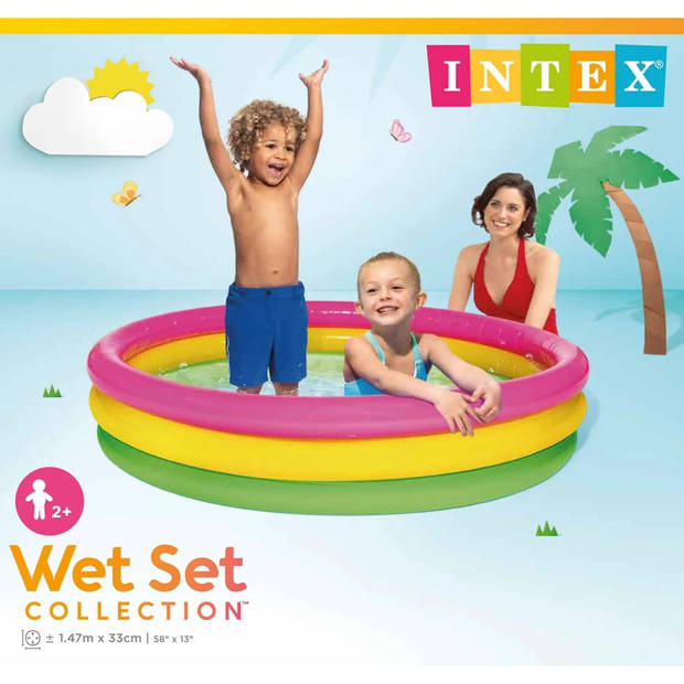 Intex Sunset Glow babyzwembad - 147 x 33 cm