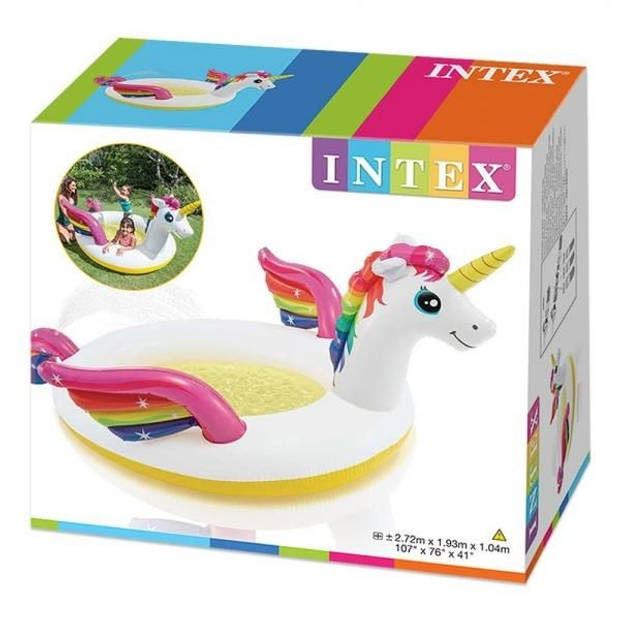 Intex Mystic Unicorn Spray Pool Kinderzwembad 272 x 193 x 104 cm