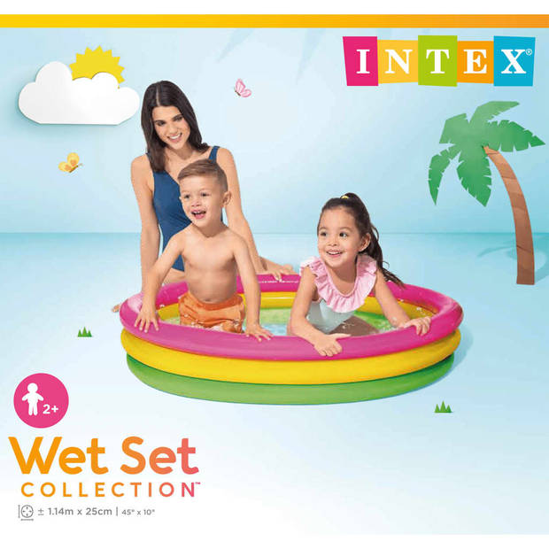 Intex Sunset Glow zwembad - 114 x 25 cm