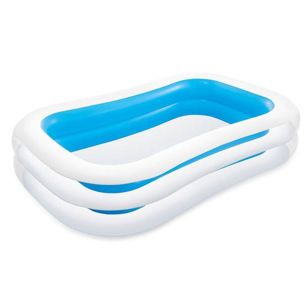 Intex opblaaszwembad Family Pool 262 x 175 cm vinyl blauw/wit