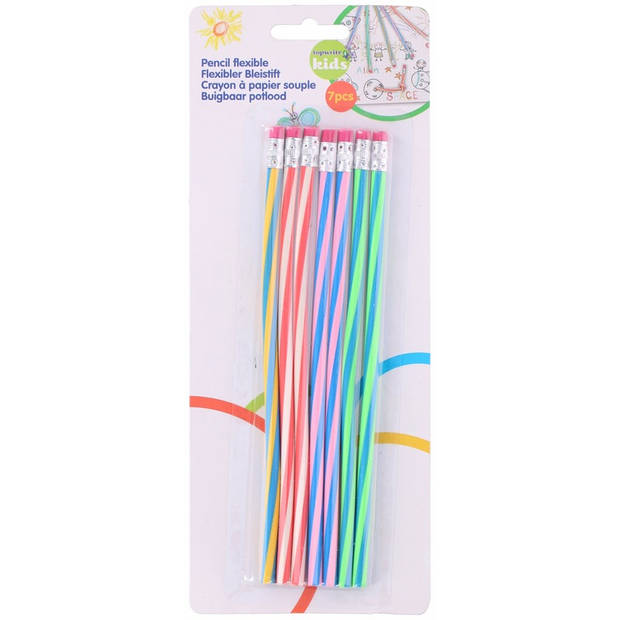 Flexibele potloden set van 7x - Kleurpotlood