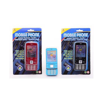 Speelgoed mobiele telefoon met geluid rood - Speelgoedtelefoons