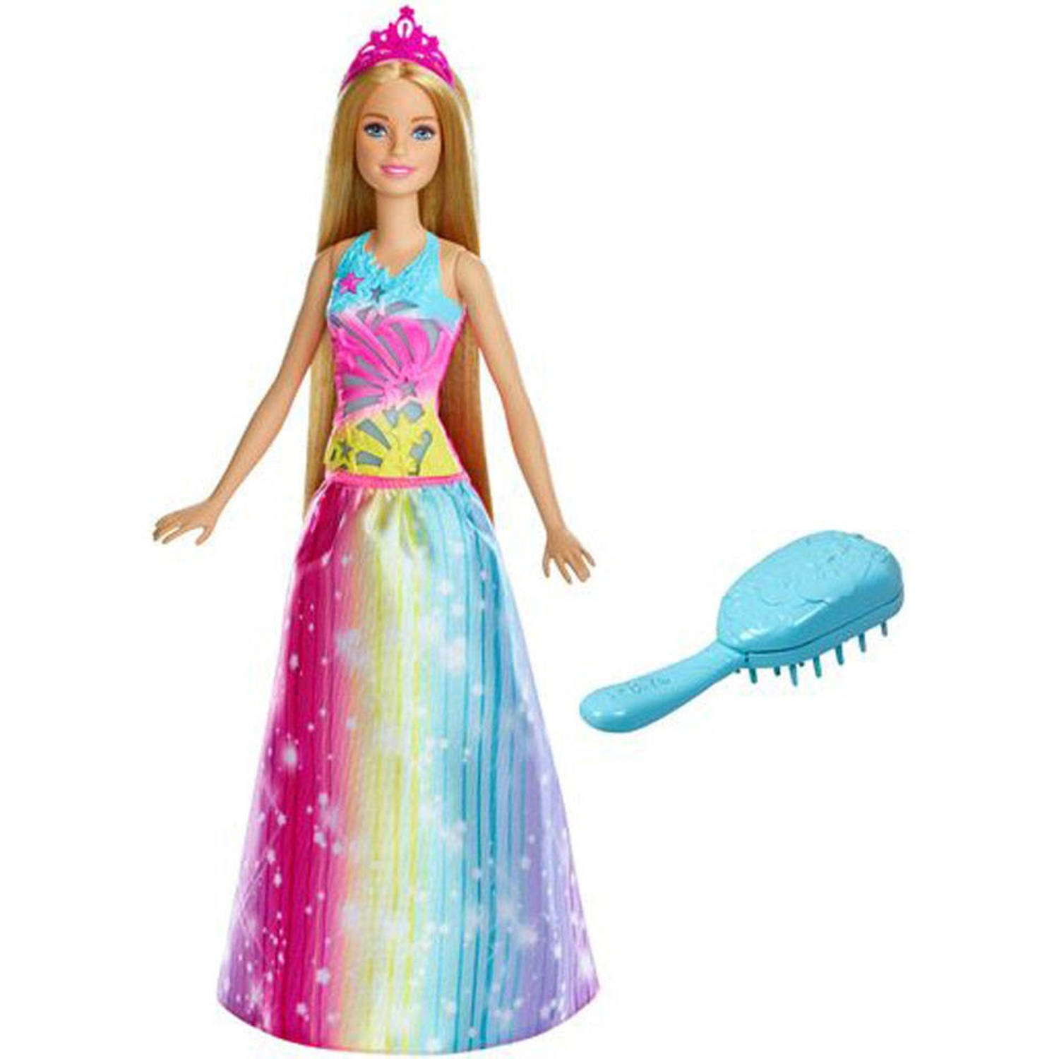 knelpunt Bezit Vloeibaar Barbie Dreamtopia Twinkelend Haar prinses pop | Blokker