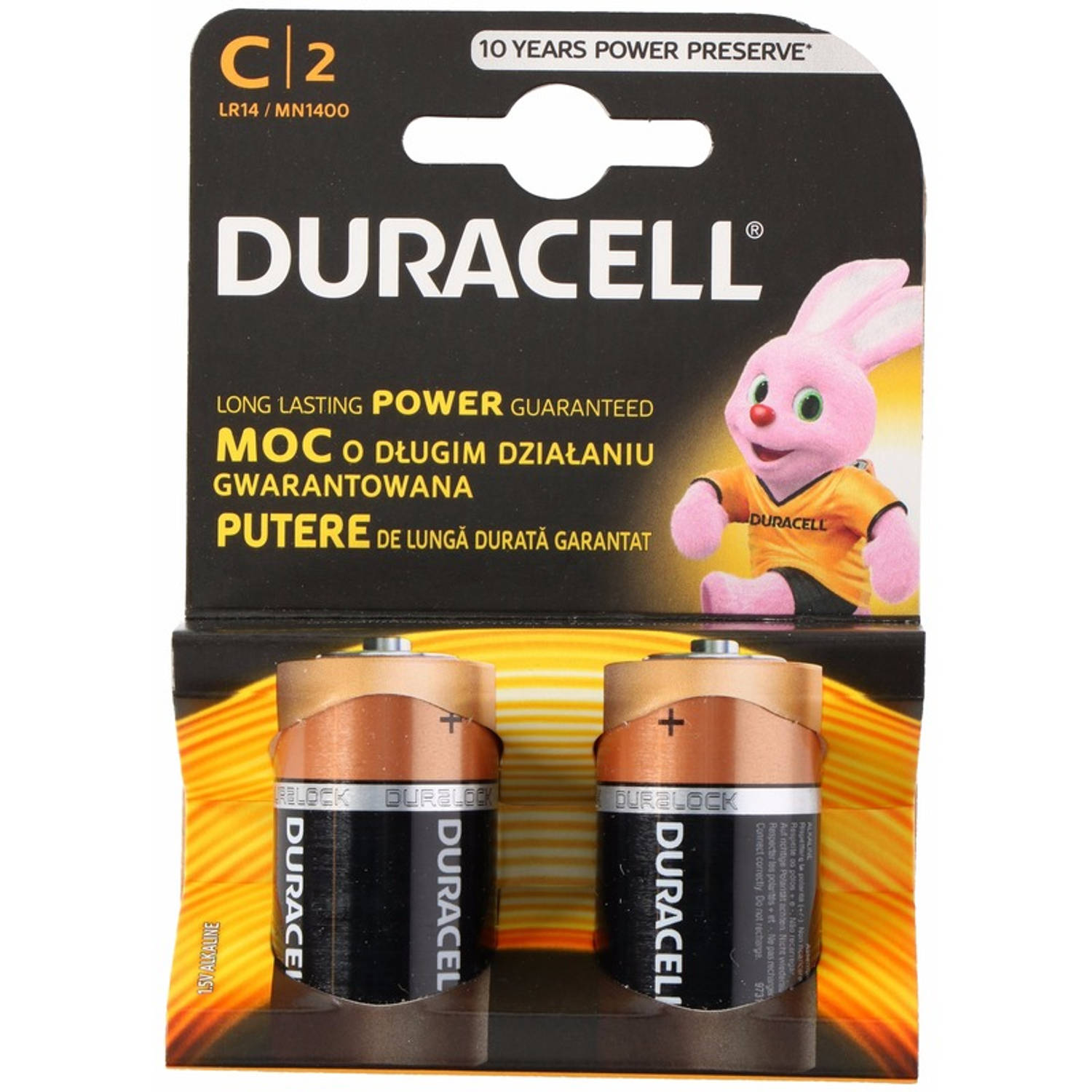 Duracell batterijen CR/LR14 2 stuks - Batterijen
