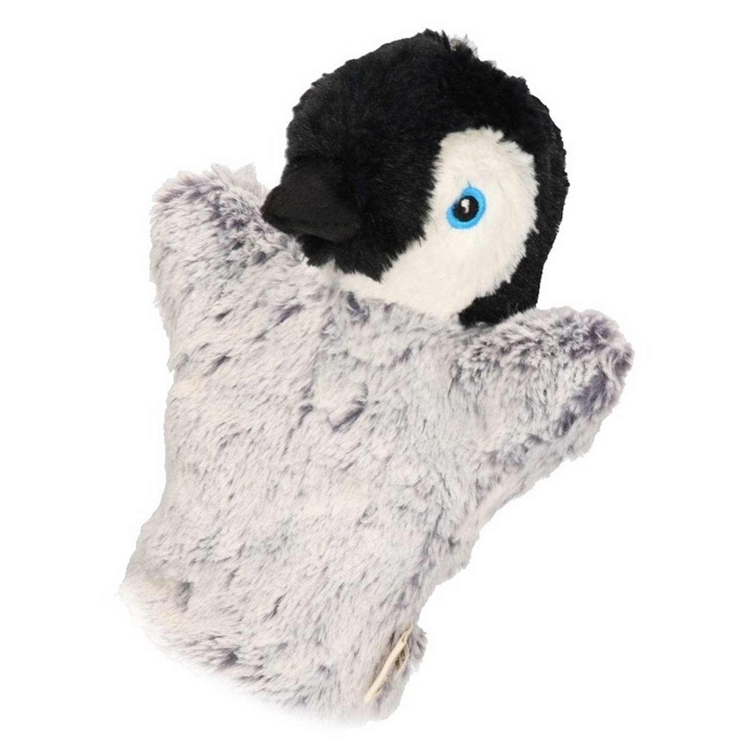 Pluche handpop pinguin 22 cm