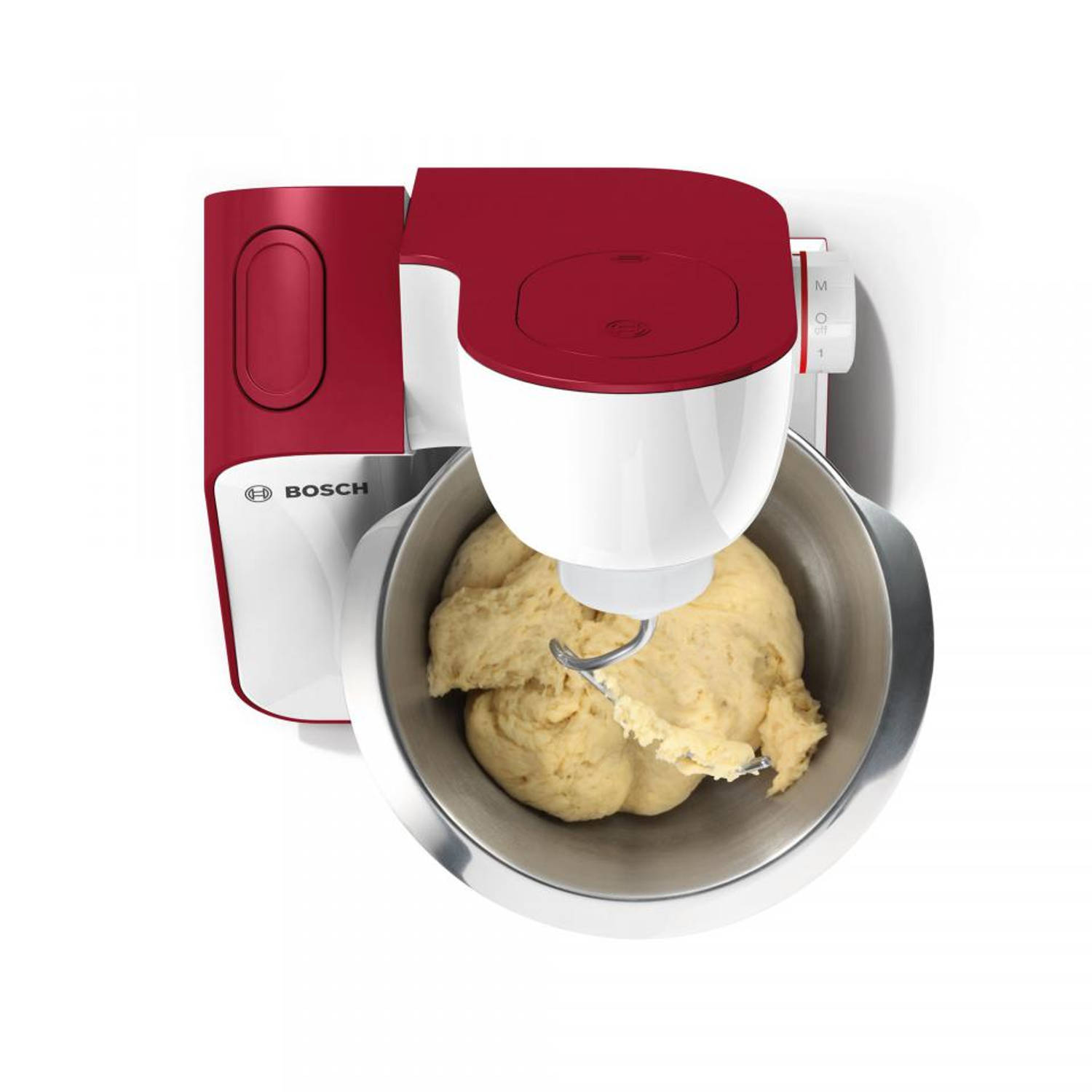 streep Zenuwinzinking Perseus Bosch keukenmachine MUM54R00 - wit/rood | Blokker