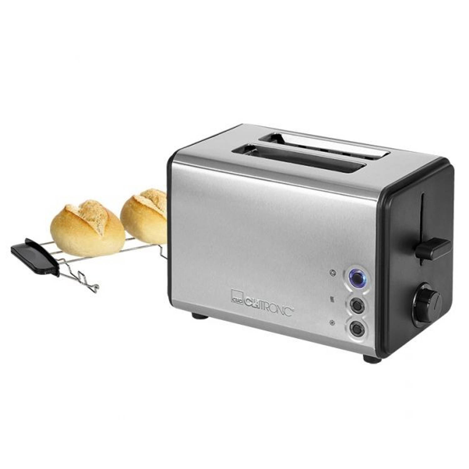 Clatronic Toaster TA 3620 (black-inox) Clatronic