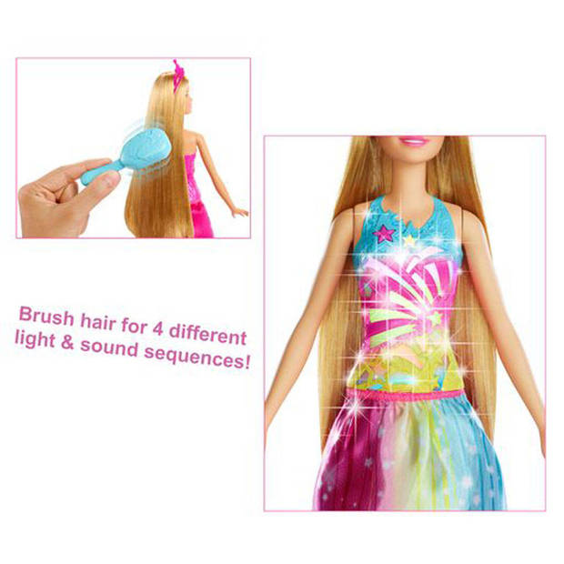 Barbie Dreamtopia Twinkelend Haar prinses pop