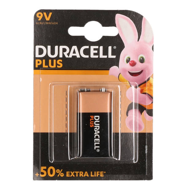 Duracell batterij 9 volt blok - batterij 9v blok