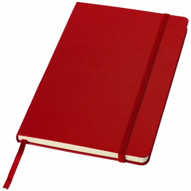 3x stuks luxe schriften A5 formaat met rode harde kaft - Notitieboek
