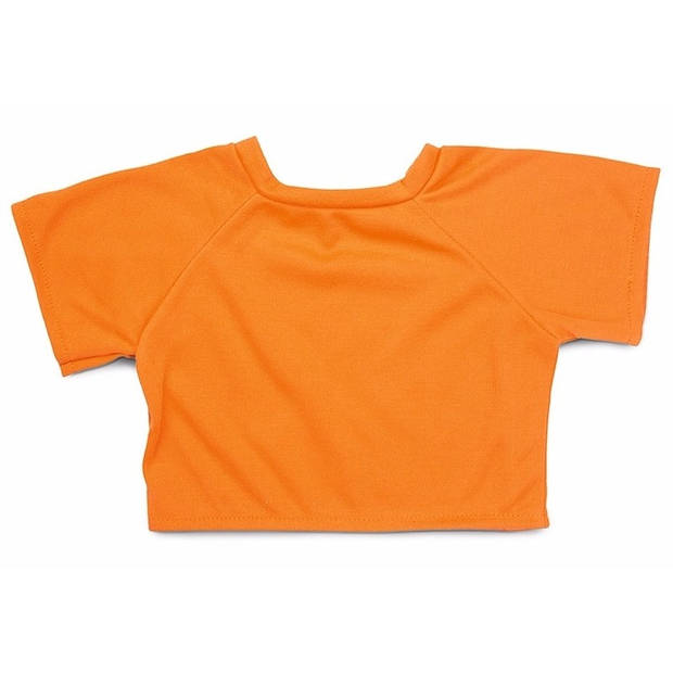 Pluche Holland leeuw knuffel 30 cm met oranje shirt - Knuffeldier