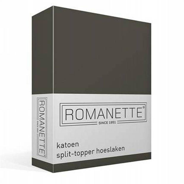 Romanette katoen split-topper hoeslaken