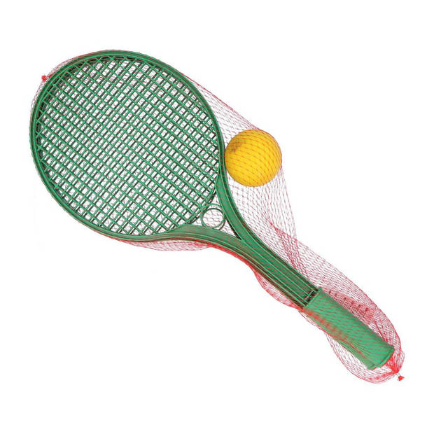 Plastic tennis set met soft bal buitenspeelgoed - Tennissets