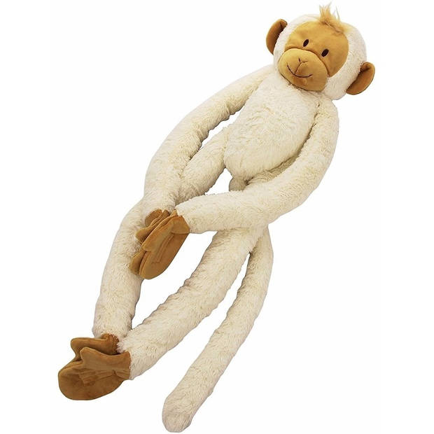 Happy Horse pluche witte slinger aap knuffel 23 cm - Apen speelgoed knuffels