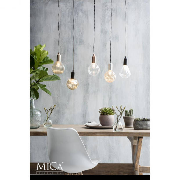 Mica Decorations hanglamp Lampsnoer - Zwart - 150 cm