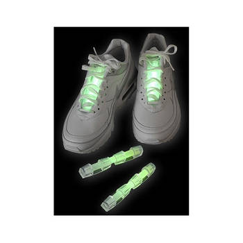 Lichtgevende schoen verlichting groen - Verkleedattributen