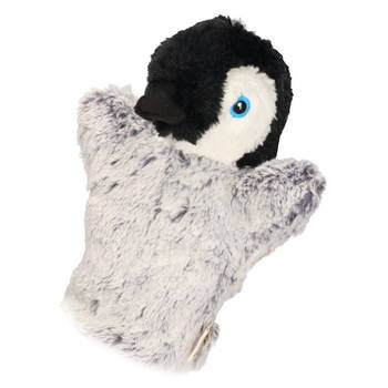 Pluche handpop knuffel pinguin 22 cm - Handpoppen