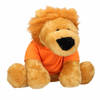 Pluche Holland leeuw knuffel 30 cm met oranje shirt - Knuffeldier