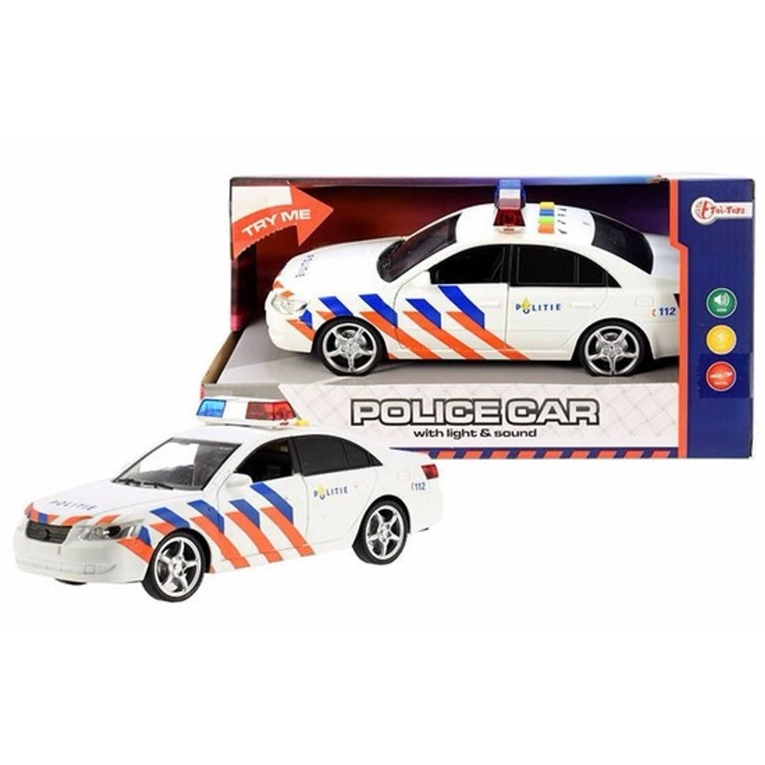 zuurgraad conjunctie ras Speelgoed politie auto met licht en geluid 22 cm - Speelgoed auto's |  Blokker
