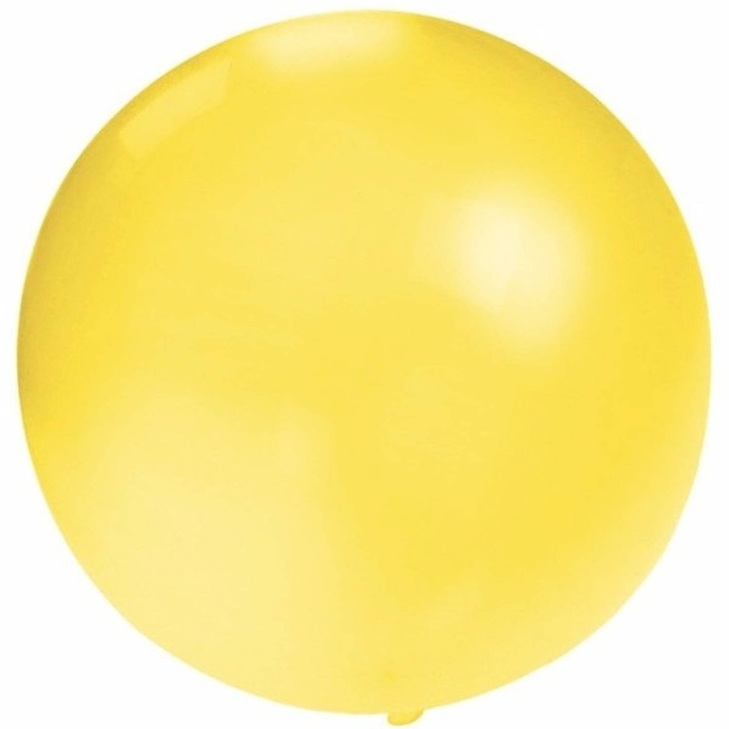 Grote ballon 60 cm geel - Ballonnen