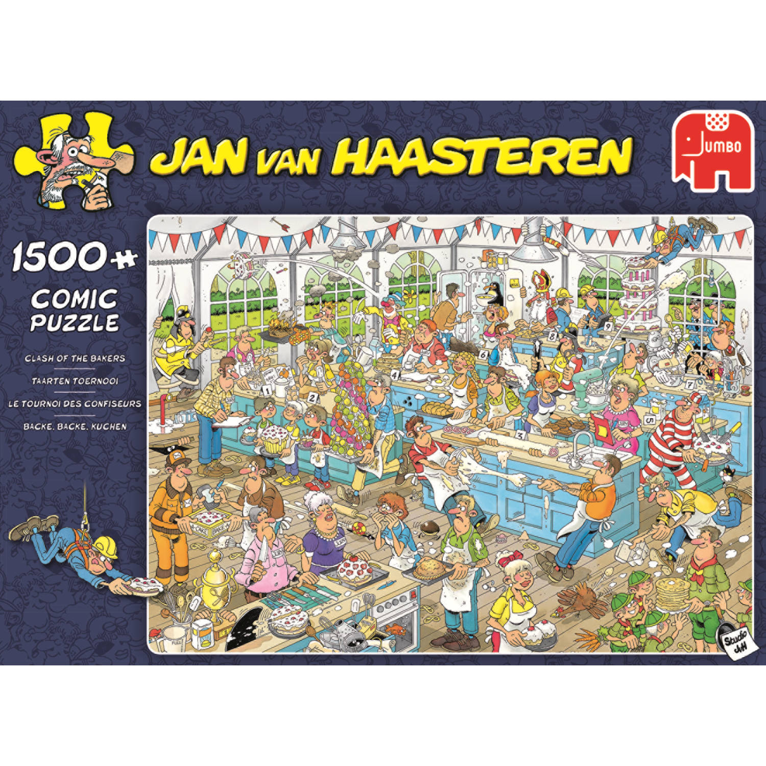 dubbele tijdelijk Bedrijfsomschrijving Jan van Haasteren puzzel taarten toernooi - 1500 stukjes | Blokker